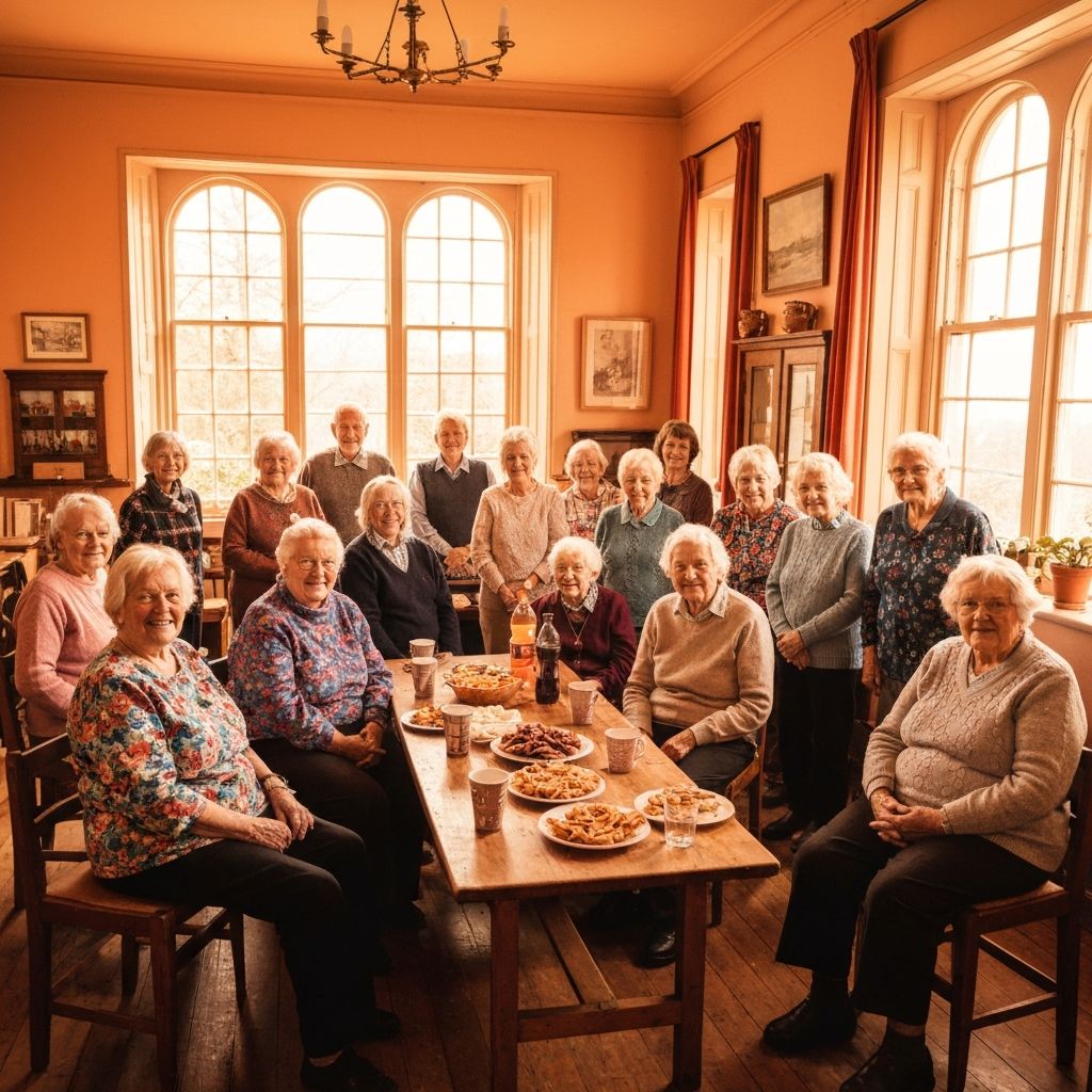 Community of seniors and caregivers